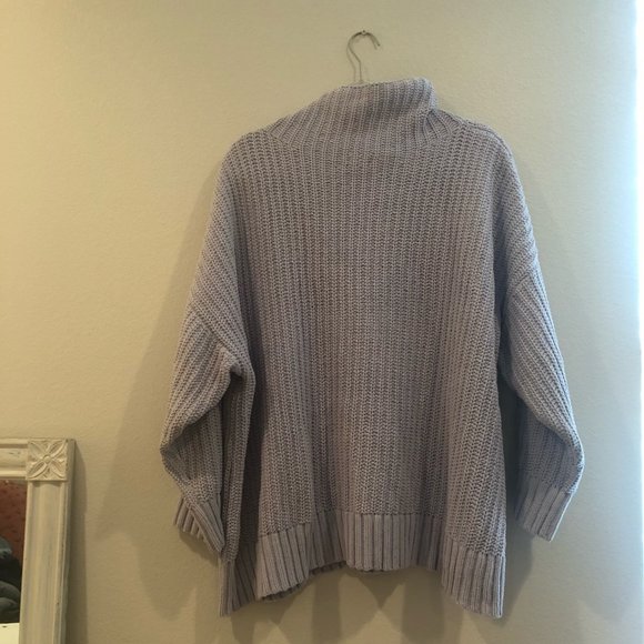 Lavendar chenille turtleneck sweater - Picture 4 of 4